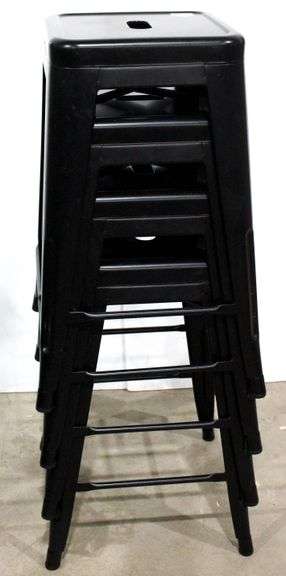 Hand Hold Seat Metal Stacking Stools