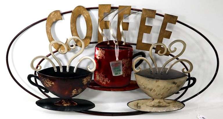 "Coffee" Sculptural Wall Sign - 36 x 18