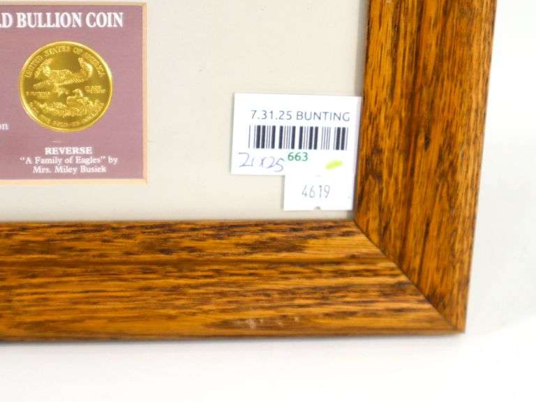 "1988 What So Proudly We Hail" by Don Marco (American b. 1920s) Double Eagle Signature Series Investors Edition Lithograph by Wildlife Litho Marking Minneapolis Minnesota with American Eagle Gold Bullion 1988 Coin Depictions - 21 x 25