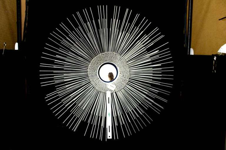 Sculptural Frame after "Astral Invert" by Palden Weinreb Wall Mirror - 36" Dia.