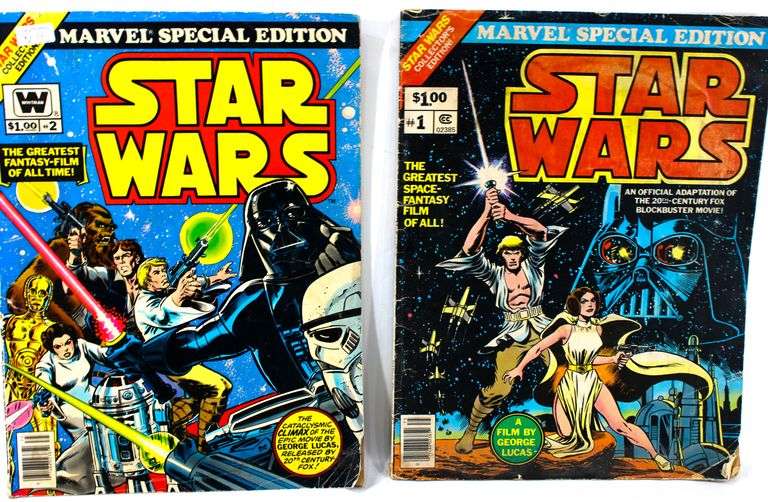 Vintage Star Wars Marvel Special Edition Comic Book.  Copyright 1977 - # 1 / # 2