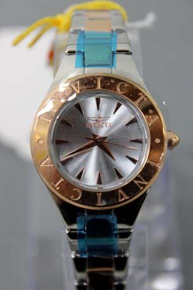 Invicta Wildflower Silver Dial Ladies Watch. Model  21746.  With Original Tags and Protective Plastic on the Face.