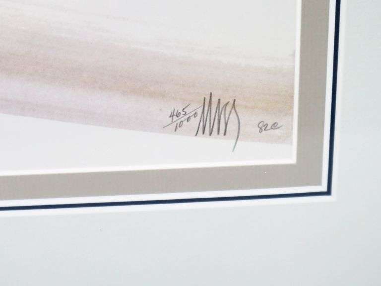 P. Buckley Moss "Fruit of the Valley" signed and numbered 465/1000 print, - framed 26" x 26"
