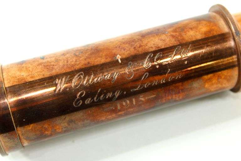 W Ottway & Co. Ltd. | Ealing, London - 1915 - Brass Scope - Note:  W. Ottway & Co was founded in the late 19th Century and Traded as Orion Works, Ealing (1921-1948)