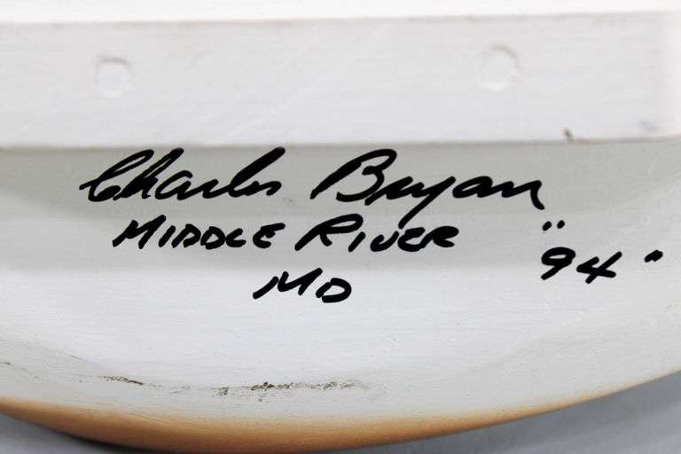Charles Bryan (Middle River, Maryland, 1920-2008) - Signed and Dated "94"  - Hand Carved Widgeon Duck Decoy