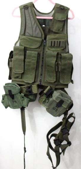 Blackhawk Military Tactical Nylon Vest and Accessory Gear