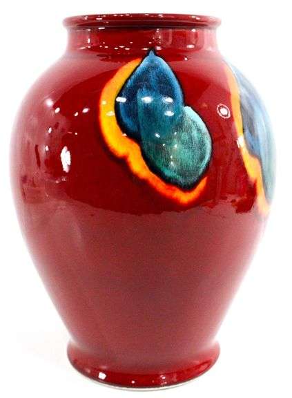 Poole Pottery England Handcrafted Glazed Vase - 14"