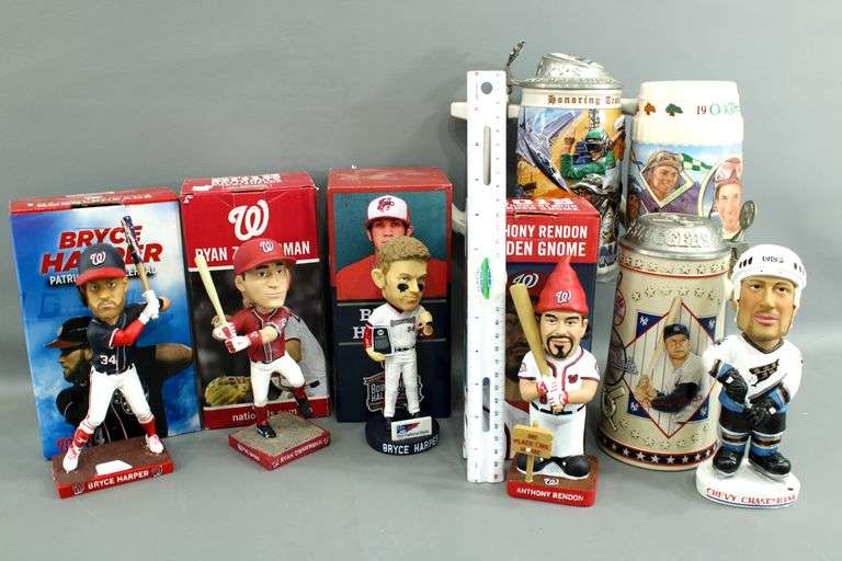 Sports Figures Bobbleheads - and - Navy Tradition and Sports Legends Collector Steins