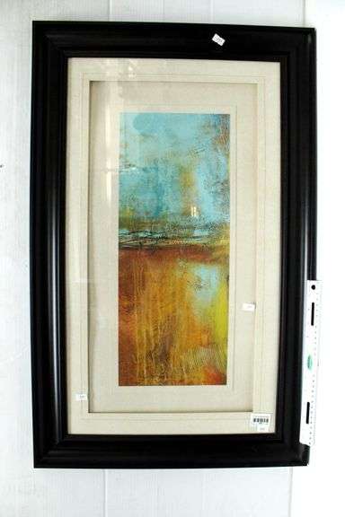 "Landscape" print, framed 33"  x 21"