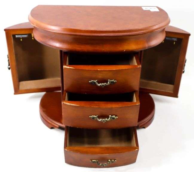 Jewelry Chest with Lift-Top Mirror