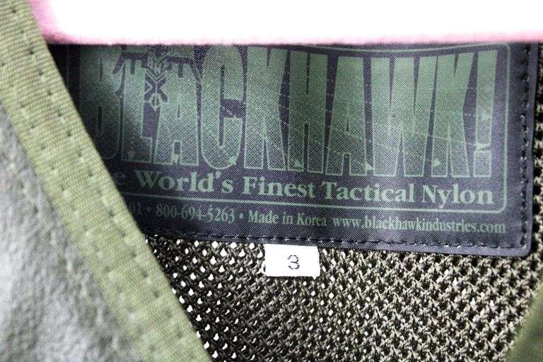 Blackhawk Military Tactical Nylon Vest and Accessory Gear