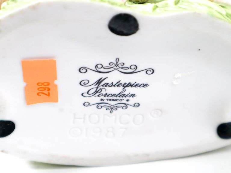 Vintage Masterpiece Porcelain by "HOMCO" Figurines.  Deer, Tiger, Rabbits, Horse, Raccoon & More.