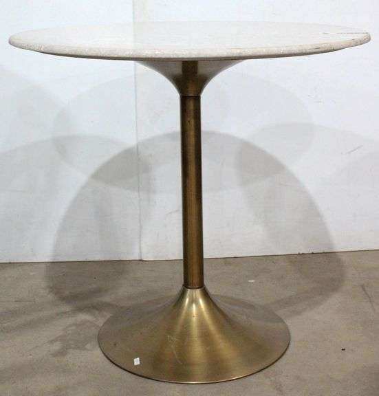 MCM Astro Pedestal Base Centerpiece Accent Table