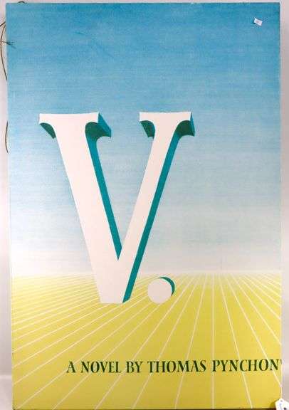 "V." by Thomas Pynchon - Book Promo Poster - 42 x 28 BACK WALL