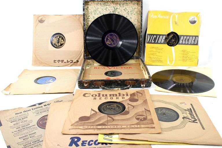 Vintage Record Albums by Victor, Columbia, and Others