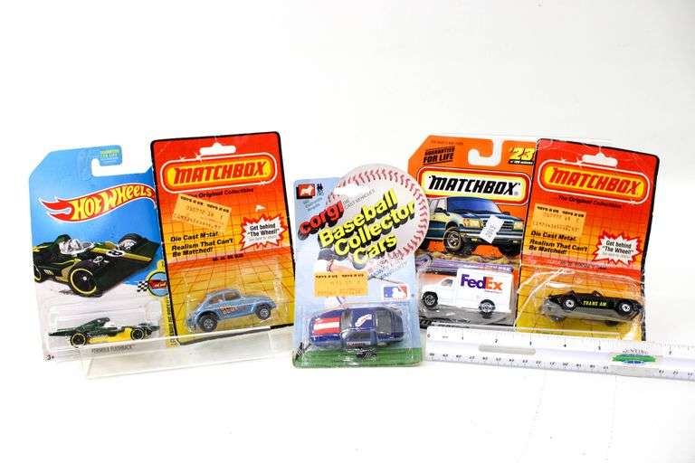 Matchbox, Hot Wheels, and Corgi Baseball Collectors Mini Cars and Trucks