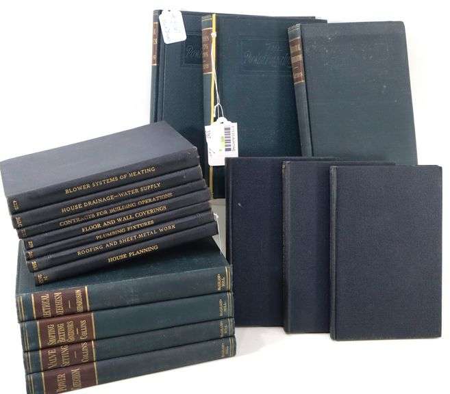 Early 20th Century Professional Trade Textbooks and Instructional Guides | Some First Editions:  International Textbook Company / Several Volumes in the Series of Textbooks for Persons Engaged in the Engineering Professions and Trades - and - The Power Plant Library Series by McGraw Hill / Multiple Volumes / Some First Editions T1