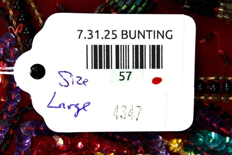 Vintage Laurence Kazar New York Beaded Sequin Cropped Evening Trophy Jacket.  100% Silk Lining -  Size Large