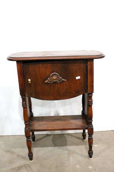 Vintage Victorian Tobacco Cabinet / Table - 22 x 11 x 25