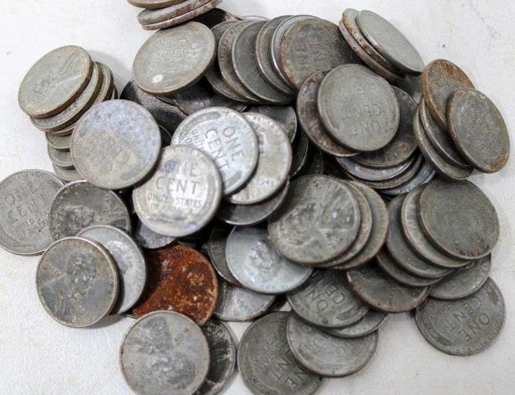 1943 United States Wartime Steel Wheat Pennies 91 items