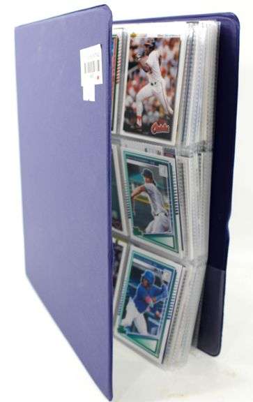 Topps and Other Sports Trading Cards in Protective Sleeves and Binder