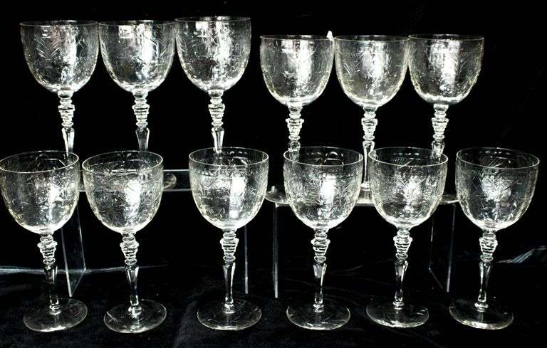 Shasta by Rock Sharpe Glass Wine Glasses with Lenox Storage Case.