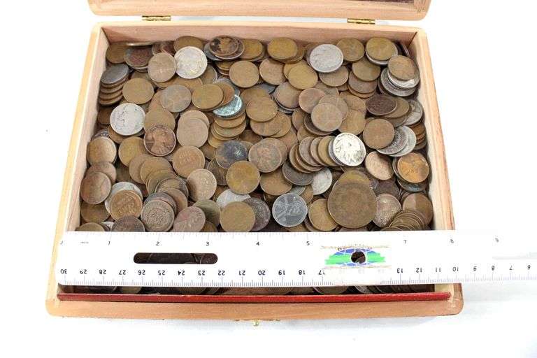450+ Coin collection:  Indian, Wheat, and Large Pennies. Nickels. Silver Dimes & Quarters. Mostly Pre-1959