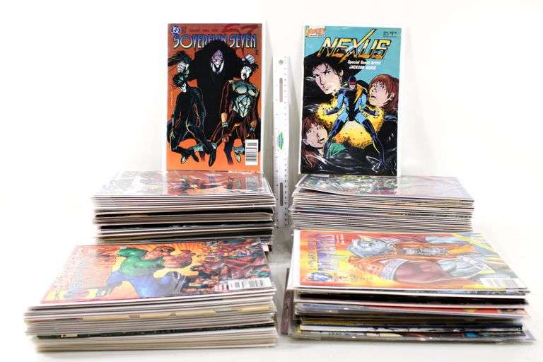 Comic Book Collection  Includes DC Task Force, Leonard Nimoy Primortals, Gene Roddenberry Lost Universe, DC Road Trip, Marvel Power Pack and more
