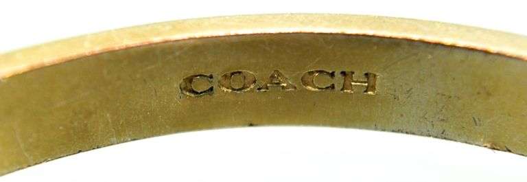 Coach signed hinged bangle Bracelet