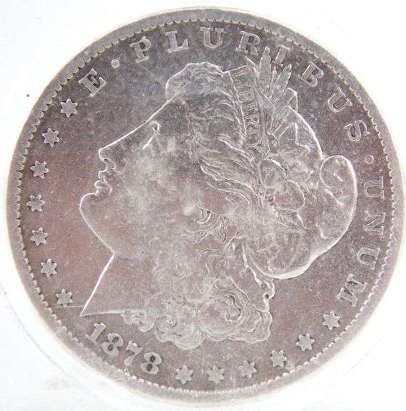 1878 "CC" Morgan Silver Dollar. Marked VF20