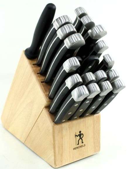 Henckels Knives with Storage Block