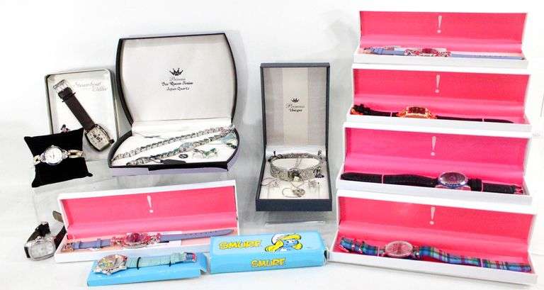 Large Watch Collection - Invicta Lupah Special Edition. Model #5168, Isaac Mizrahi, Steam Boat Willy, Princess Ice Queen, and More.