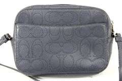 Coach Signature Leather Mini Camera Bag and Small Pebble Leather Wallet
