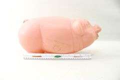 Vintage "Piggy" Plastic Coin Bank - 7 x 15