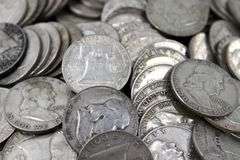 ONE HUNDRED ( 100 ) SILVER Franklin half dollars , $50 Face value