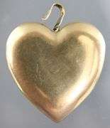 14 KT Gold heart Locket Pendant.      (6.37 gm)