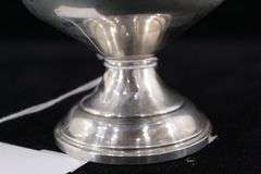 Sterling Silver Pedestal Compote Bowl Reinforced with Cement Base.