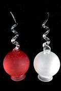 Handcrafted Art Glass Baubles - Two