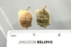 14 KT Gold engraved Charms / Pendants.    (3.04 gm)