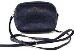 Coach Signature Leather Mini Camera Bag and Small Pebble Leather Wallet