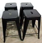 Hand Hold Seat Metal Stacking Stools