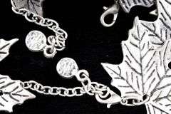 Ottoman Empire Leaf Necklace and matching Bracelet
