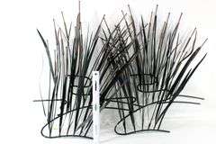 Metal Art "Cattails" - Sculptural Wall Art