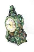 Vomit Clock.  Vintage Lanshire "Resin River Rock Vomit Clock".  15x11