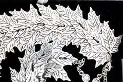 Ottoman Empire Leaf Necklace and matching Bracelet