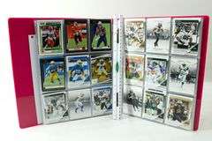 Football Trading Cards in Binder.  Tom Brady, Joe Burrow, Ben Sinnott, Johnny Manziel & More.