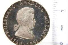 1931 Austrian Wolfgang Amadeus Mozart 175 th anniversary silver coin 19.8 g