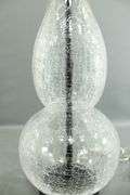 Crackle Glass Table Lamp - Pair.  24"