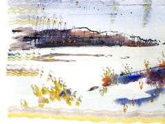 Alfred Birdsey "Bermuda Seascape" original watercolor painting, framed 24" x 28"