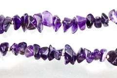 Rough cut Amethyst (tested) and  Sterling Silver Necklace, adjustable.